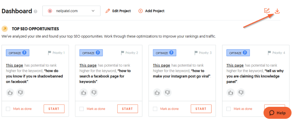 Dashboard Report