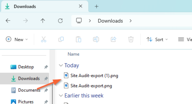 How to locate the image report exported