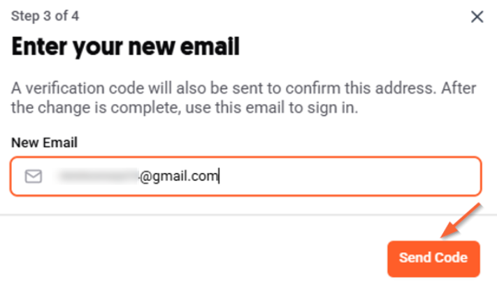 Enter Your New Email Address  Enter the new email address you’d like to associate with your Ubersuggest account.    A verification code will be sent to this new email address to confirm the change.   Note: The new email address must not already be associated with another Ubersuggest account. If it is, you’ll need to delete that account first.    You can follow the steps in How to Cancel Your Ubersuggest Subscription to complete the deletion. 
