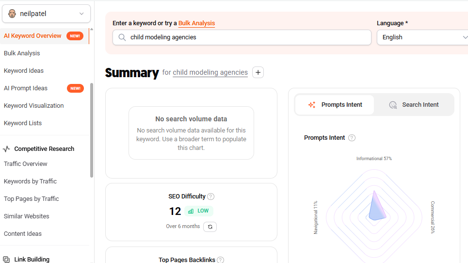 Screenshot showing the results for forbidden child content